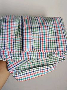 Allen Solly Plaid Button-Up Shirt