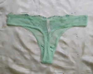 Mint Lace Thong Panty