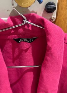 Pink Casual Blazer