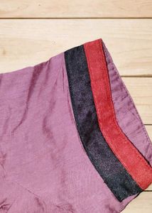 Purple Silk Blend Blouse