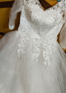 Barbie White Full Flare Gown
