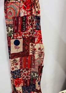 Bohemian Patchwork Palazzo Pants