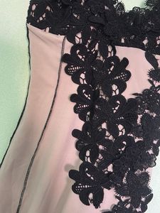 Stunning Black Lace Trimmed Dress