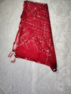 New Fancy Net Mirror Work Woman Dupatta