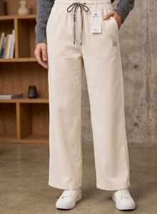 Ribbed Knit Drawstring Lounge Pants