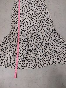 Dalmatian Print Ruffle Dress