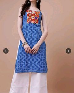 Blue cotton Kurta
