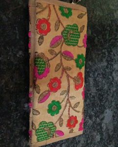 Floral Embroidered hand purse