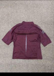 Asics Maroon Short Sleeve Jersey