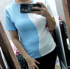 Vero Moda Ribbed Colorblock Top