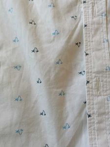 Men's White Printed Casual Shirt