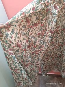 New Unused Xxl Full Flared Print Palazzos
