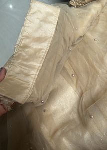 Elegant Pearl Embellished Lehenga Set