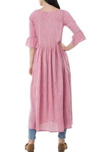 Comfy Pink Embroidered Kurta