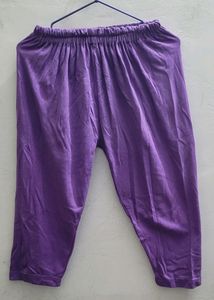 Purple Capri Comfy Homewear For Girls