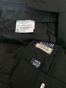 Arrow Men's Black Trousers