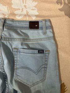 Madame Light Wash Split Hem Jeans