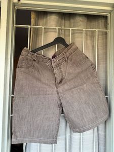 Brown Denim Shorts