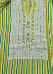 Stylish Striped designer Kurta set.