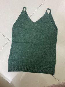 Sparkly Green Camisole Top