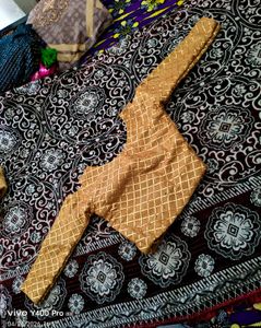Golden Embroidered Blouse