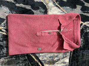 Maroon Casual Polo tShirt