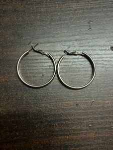 Classic Silver Hoop Earrings