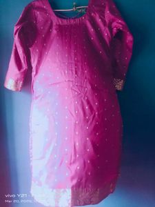 Vibrant Purple Kurta Set with Sharara