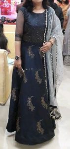 onepiece gown wid heavy dupatta