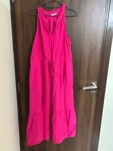 Bright Pink Sleeveless Dress