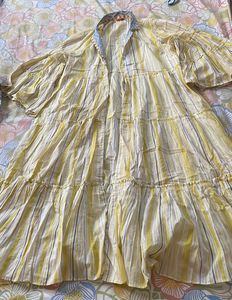 Yellow Co-ord set With Shrug By W .