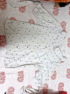 Floral Print Button-Down Top