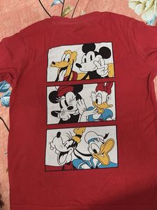 Cute Mickey Mouse Red T-Shirt