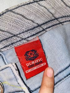 Gray Cropped Denim Jeans