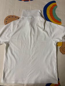 White polo shirt corset design