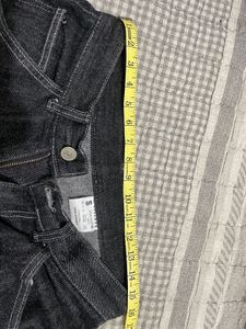 Korean Baggy Men's Black Carpenter Jeans