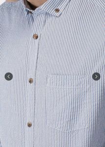 Men's Striped Button-Down Shirt