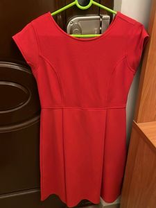 Vibrant Red Cap Sleeve Dress