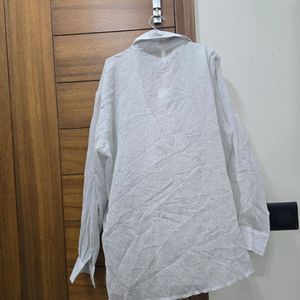 Textured Button-Up Shirt