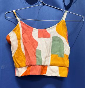 Colorful Abstract Print Two-Piece Set