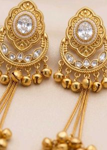 Elegant Gold Jhumka Earrings