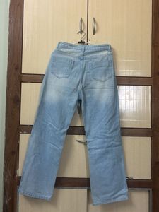 Ripped Wide Leg Jeans