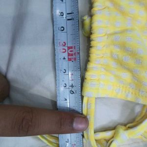 Yellow🔥 Gingham Bikini Bottom