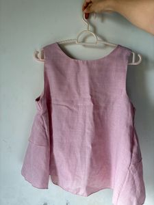 Chic Pink Sleeveless Top
