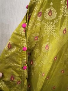 SALE‼️ Aurelia Elegant Olive Green Kurti💚