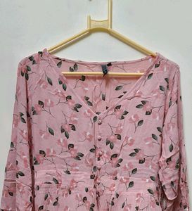 LOV by Westside Pink Floral Print Kareena top