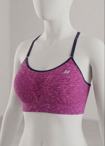 M or L size women's Marled Purple Sports Bra