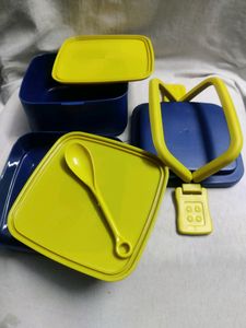 New Lunch box with spoon