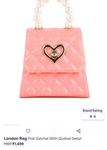 Cute Pink Quilted Heart Clutch