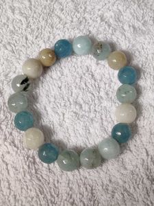 Aquamarine Beaded Bracelet